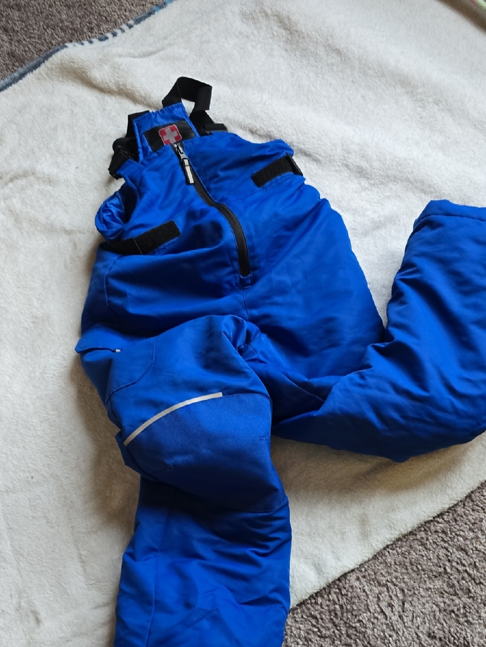 Swiss Tech Royal Blue Kids Snow Bib with Black Straps